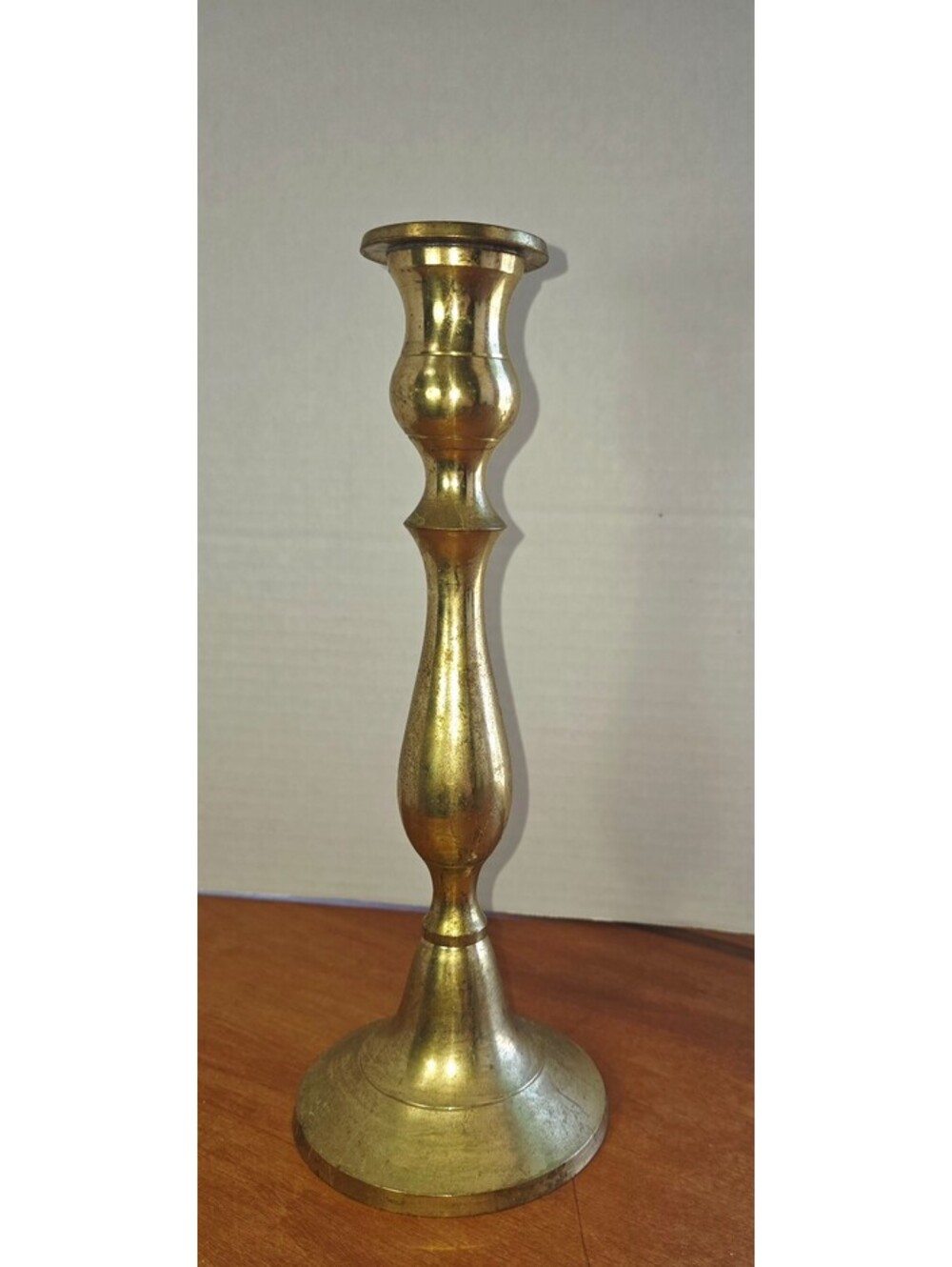 Vintage solid brass candlestick holder